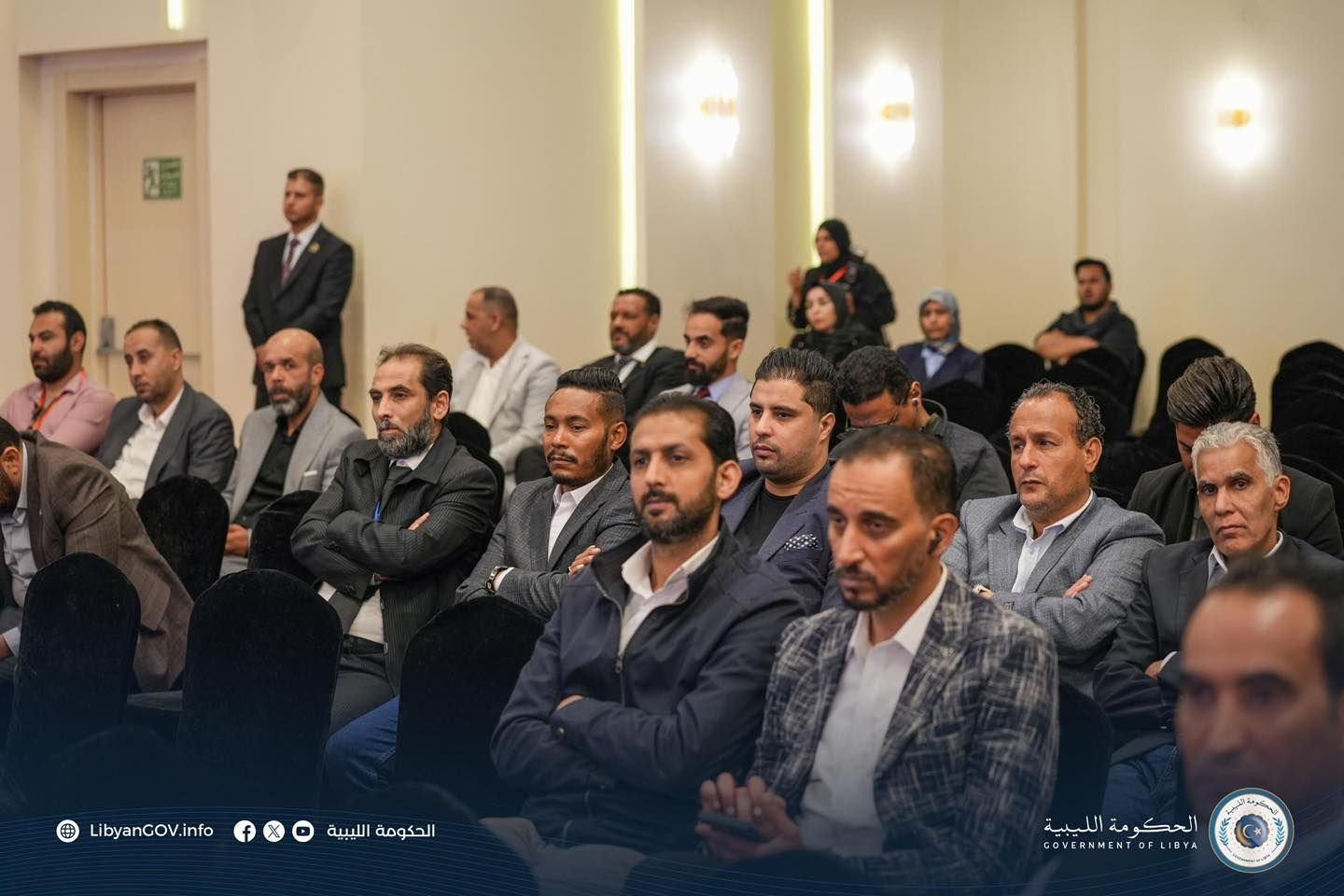 May be an image of ‎13 people and ‎text that says '‎ده 48S LibyanGOV.info الحكومة الليبية الحكمد مه الحكومة الليبية الحكومةالليبية BYA N COVERNHENTOF COVERNMENTOFLIRYA‎'‎‎