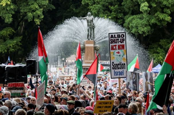 مظاهرات تطالب بفرض عقوبات على إسرائيل فى سيدني