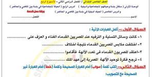 مراجعات نهائية.. تقييمات الأسبوع الرابع الدراسات الاجتماعية في الصف الخامس الابتدائي