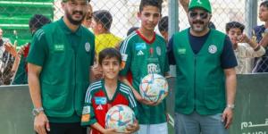 المطوع والمالكي ضمن مبادرات الأندية في مخيم الزعتري