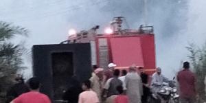 الحماية المدنية بالسويس تسيطر علي حريق مخلفات زراعية