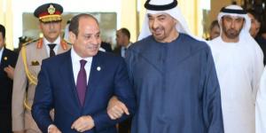 الشيخ محمد بن زايد يستقبل الرئيس السيسي في أبو ظبي وناقشا أهمية وقف النار بغزة