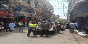 حملة لرفع الإشغالات وإزالة التشوهات البصرية بشوارع مدينة الأقصر