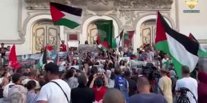 مظاهرات حاشدة في تونس داعمة لغزة