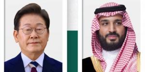 ولي العهد يبحث أطر التعاون مع رئيس كوريا