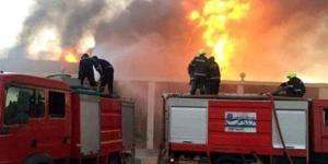 مصرع 5 في حريق مصنع بلاستيك بالقناطر الخيرية