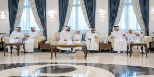محمد بن حمد والشيوخ يعزّون بوفاة الشيخة مريم القاسمي