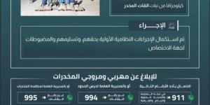 القبض على 6 مخالفين بجازان لتهريبهم 90 كلجم من نبات القات