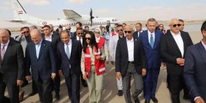 محافظ شمال سيناء يستقبل وزير الخارجية المصري ورئيس الوزراء الفلسطيني بمطار العريش الدولي (صور )