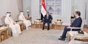 الرئيس السيسى يستقبل رئيس وزراء قطر ويؤكد على الإرادة المشتركة للارتقاء بالعلاقات