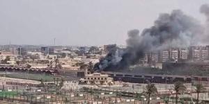 حريق كبير بالنادي الأهلي
