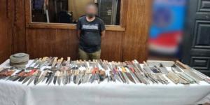 ضبط أحد الأشخاص بالقاهرة لقيامه بتصنيع الأسلحة البيضاء والاتجار بها
