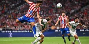 أتلتيكو مدريد يتعادل مع ضيفه إلتشي بهدف لكل منهما في الدوري الإسباني