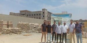 وفد المتابعة بوزارة الصحة يتفقد سير العمل بمشروع إنشاء مستشفى