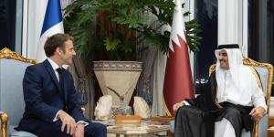 الأمير تميم وماكرون يؤكدان ضرورة وقف إطلاق النار بغزة