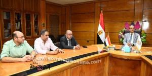 زين والمنشاوى يبحثان تعزيز التعاون بين الجامعة ومديرية الصحة