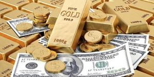 ارتفاع الذهب وتراجع الدولار عالمياً