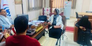 وكيل وزارة الصحة بشمال سيناء يعقد اجتماعاً مع فريق إدارة الرعاية