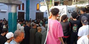 جنازة مهيبة في مسطرد لعامل لقي مصرعه طعناً على يد بائعة خضار وشقيقها