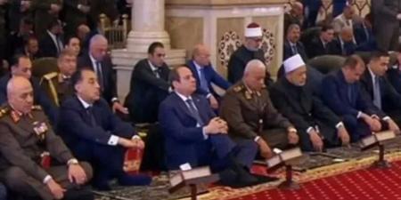 بحضور الرئيس السيسي.. خطيب الجمعة يدعو لمصر: اللهم احمِ بلدنا ومؤسساتها وجيشها وكن عونًا لقائدها