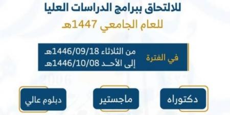 جامعة جازان تفتح بوابة القبول لبرامج الدراسات العليا