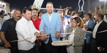 وزير الشباب والرياضة ومحافظ أسوان يشهدا مهرجان جنوب الصعيد