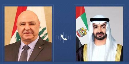محمد بن زايد يتلقى الشكر من عون لإلغاء الإمارات منع سفر مواطنيها إلى لبنان