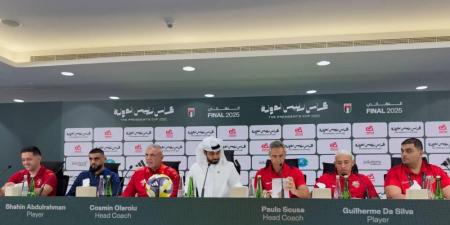 سوزا: النهائي «فرجة» للجماهير.. والشارقة «شرس» دفاعياً