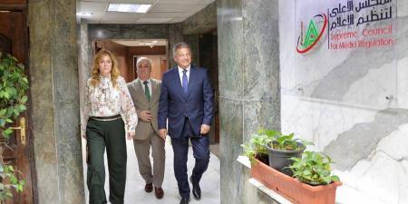 رئيس الأعلى للإعلام يستقبل رئيس الوطنية للصحافة ومدير الأكاديمية الوطنية للتدريب 