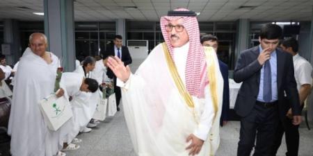 السفير الرشيدان يشارك في توديع أولى طلائع حجاج طاجيكستان