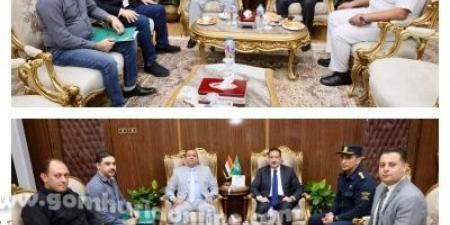 محافظ المنوفية يلتقي مدير الأمن لمتابعة تنفيذ الموجة 26