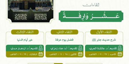 «الشؤون النسائية» بالمسجد الحرام تُطلق مبادرة «عشر وارفة»