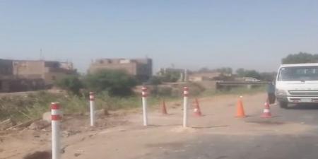 انفصال جزئي بطبان ترابي بطريق إدفو – الأقصر الزراعي الغربي