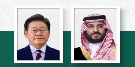 ولي العهد يبحث مع رئيس كوريا تطوير العلاقات الثنائية وفرص التعاون بعدة مجالات