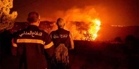 فرق الدفاع المدني تمكنت من السيطرة على الحريق في أحراج ديرميماس