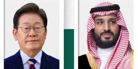 ولي العهد يبحث أطر التعاون مع رئيس كوريا