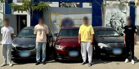 ضبط مرتكبي واقعة ملاحقة سيارة فتيات ماتسبب في اصطدامهن بسيارة نقل على الطريق بالجيزة