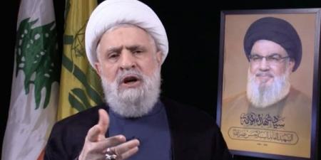 نعيم قاسم: لن نسلم سلاحنا واحتجاجاتنا قد تصل سفارة واشنطن