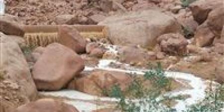“أمطار الخير الصيفية” تروي جبال سانت كاترين