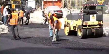 اتحاد بلديات الضاحية الجنوبية يعبد الطرقات بتمويل من وزارة الأشغال