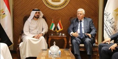 وزير التعليم العالي يبحث سبل تعزيز التعاون مع دولة الإمارات ويتابع الموقف التنفيذي لفرع جامعة الإسكندرية بأبوظبي