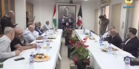 وفد من حزب الله يزور اللقاء القومي الوطني اللبناني