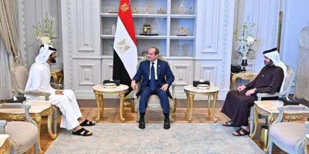 الرئيس السيسي يستقبل مستشار الأمن الوطني وقائد العمليات الخاصة بمملكة البحرين