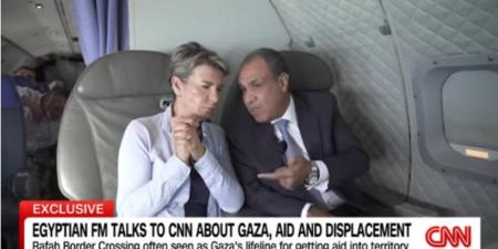 وزير الخارجية المصري لـ"CNN" من معبر رفح: التهجير خط أحمر ولن نسمح بحدوثه
