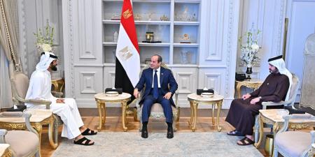 الرئيس السيسي يؤكد حرص مصر على مواصلة التنسيق والتعاون مع البحرين في جميع المجالات