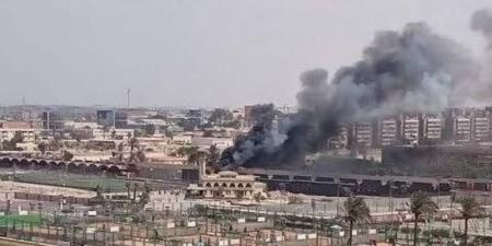 حريق كبير بالنادي الأهلي