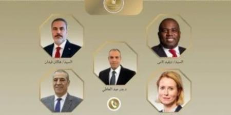 وزير الخارجية يبحث مع نظيريه البريطانى والتركى مستجدات "وقف إطلاق النار بغزة"