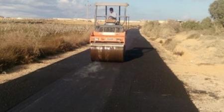 7 مشروعات طرق جديدة بمرسى مطروح