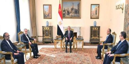 السيسي يستقبل وزير خارجية إيران ويؤكد ضرورة وقف التصعيد وعودة الملاحة الطبيعية في البحر الأحمر