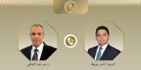 اتصال هاتفي بين وزير الخارجية ونظيره المغربي يتناول سبل تعزيز العلاقات الثنائية